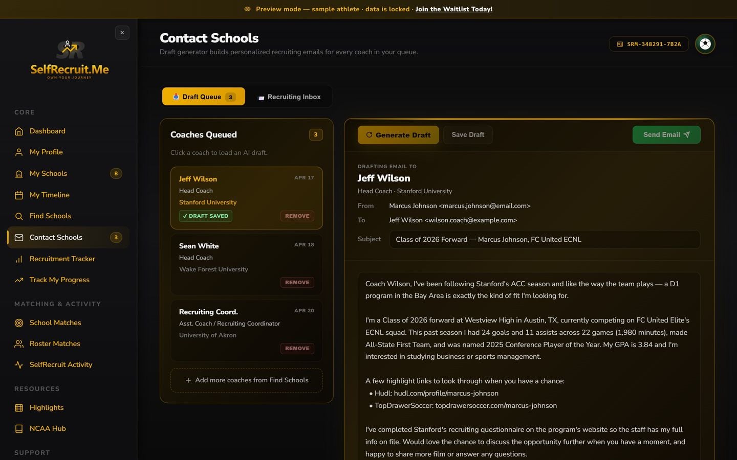 Automated Email Drafts